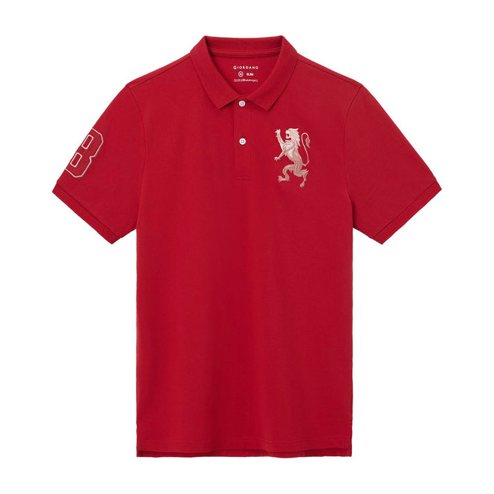 Embroidered 3D Lion Slim Fit