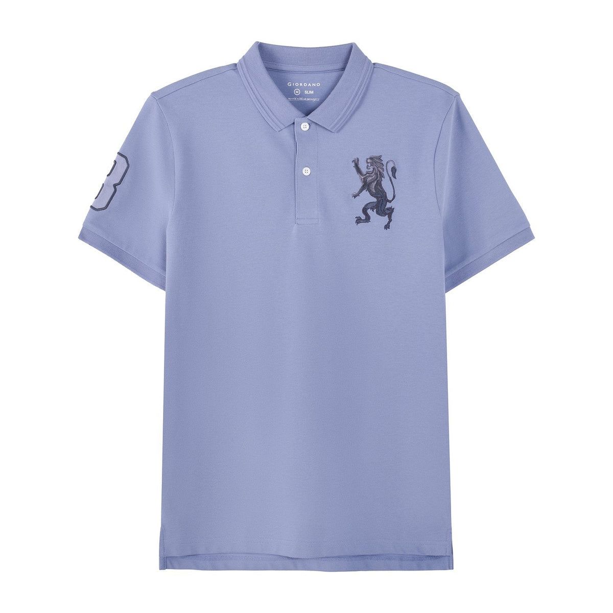 Embroidered 3D Lion Slim Fit