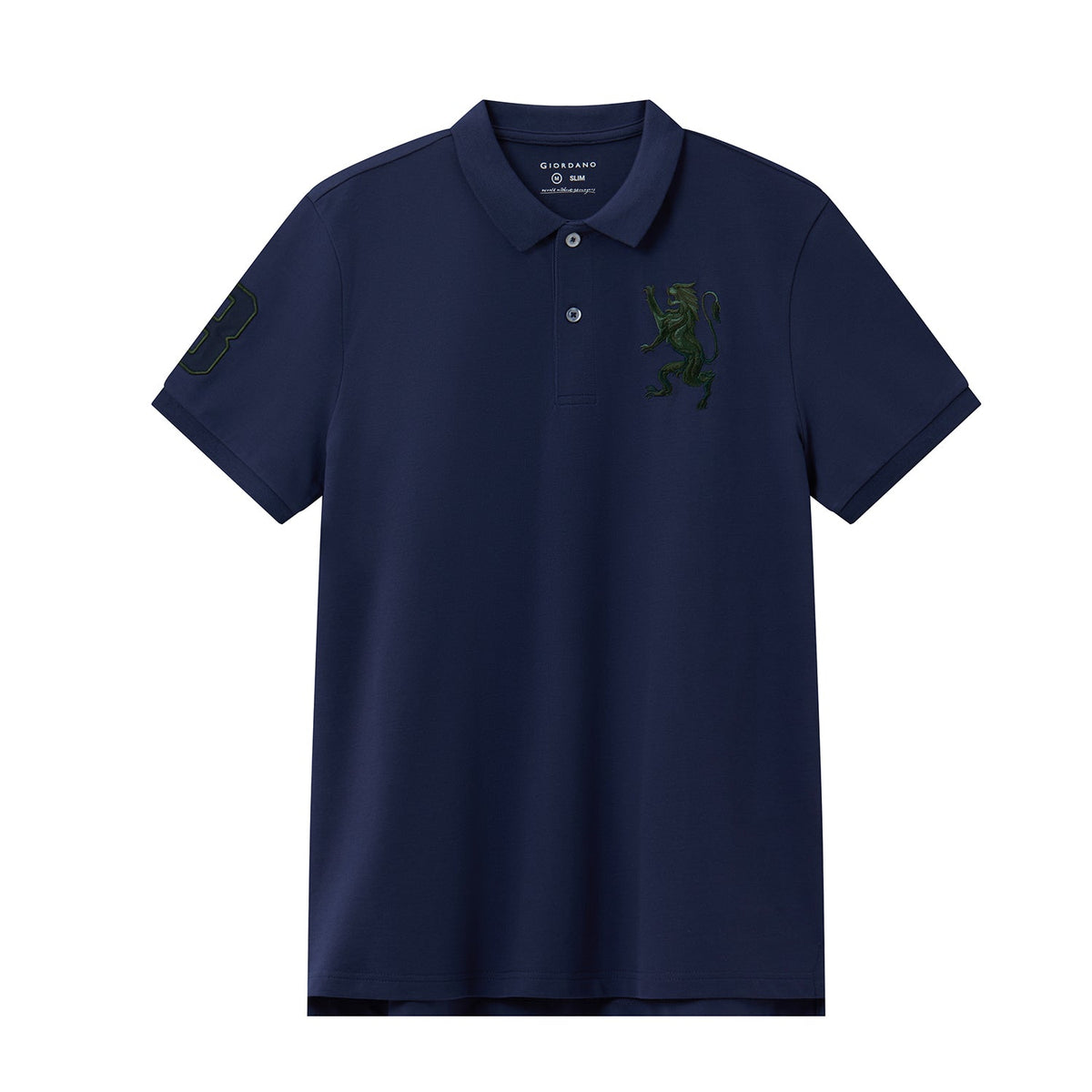Embroidered 3D Lion Slim Fit