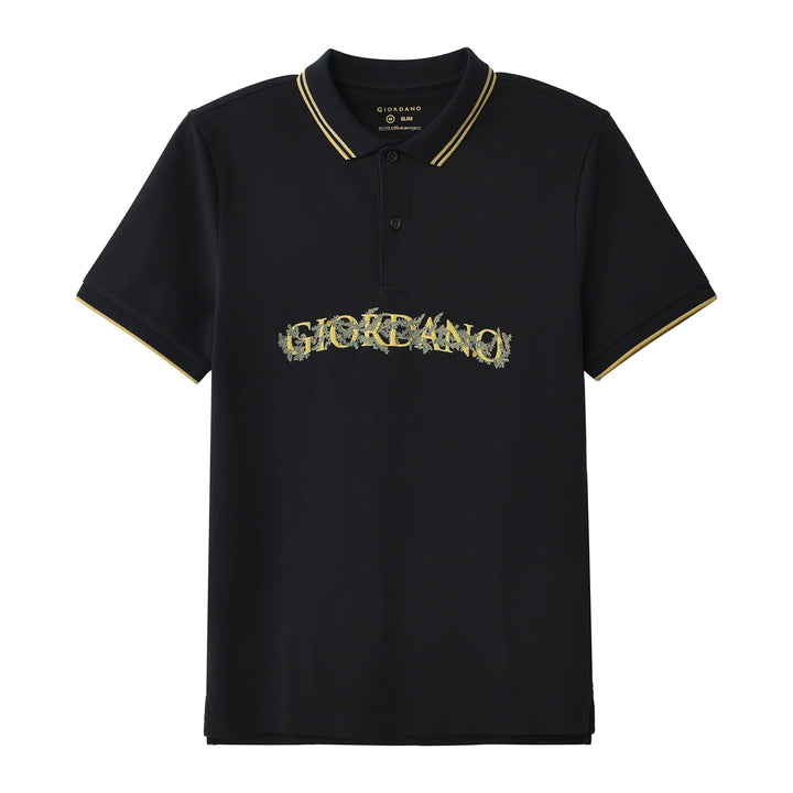 Giordano Noir Polo Slim Fit