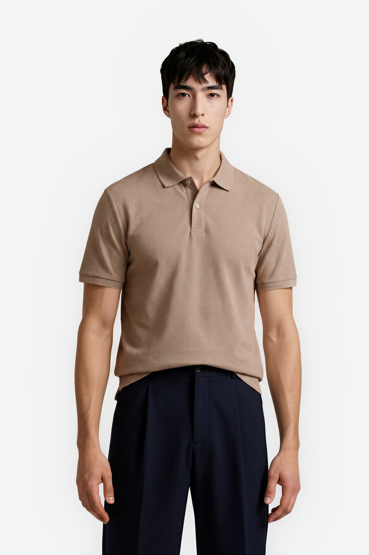 Waffle Polo Slim Fit — view 3
