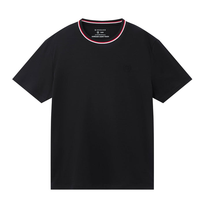 Liquid Touch Collar Stripe Slim Fit Tee