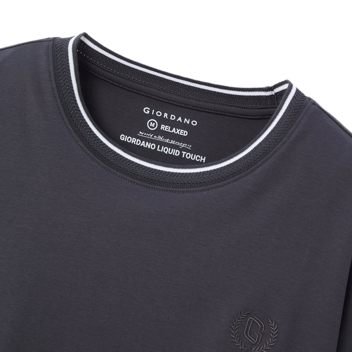 Liquid Touch Smart Collar Relaxed Fit Tee — view 3