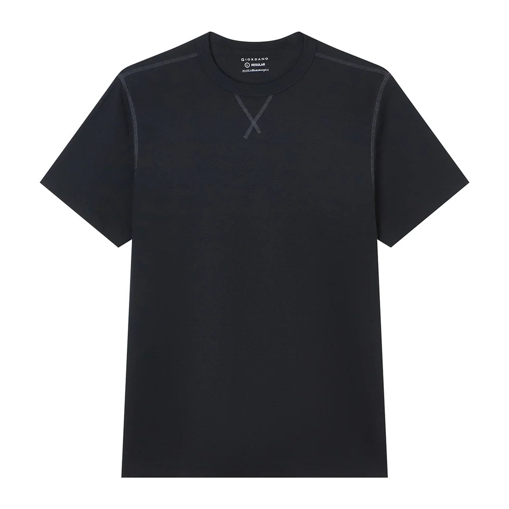 Waffle Knit Crew Neck Tee — view 6