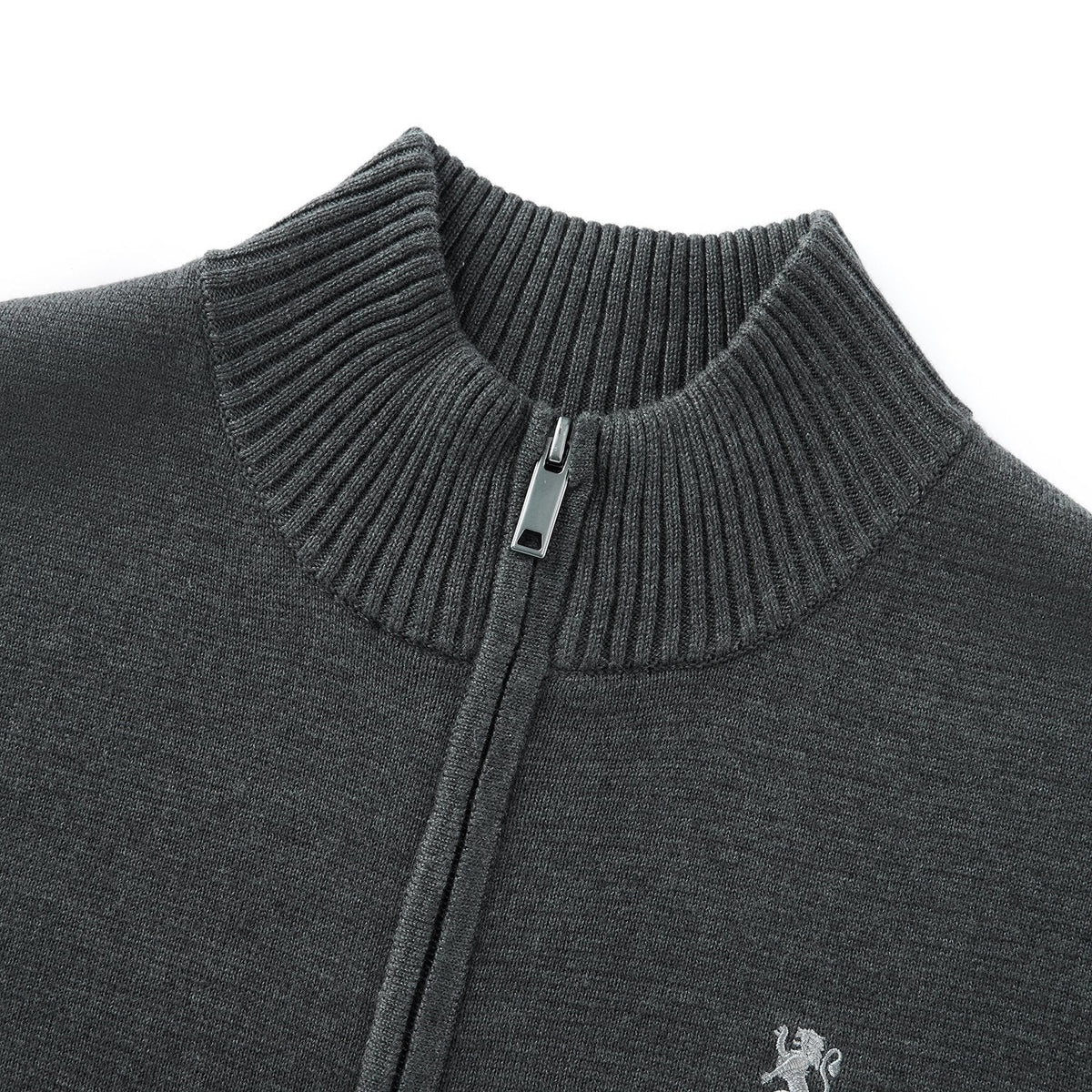 Knitted Zip-up Cardigan — view 5