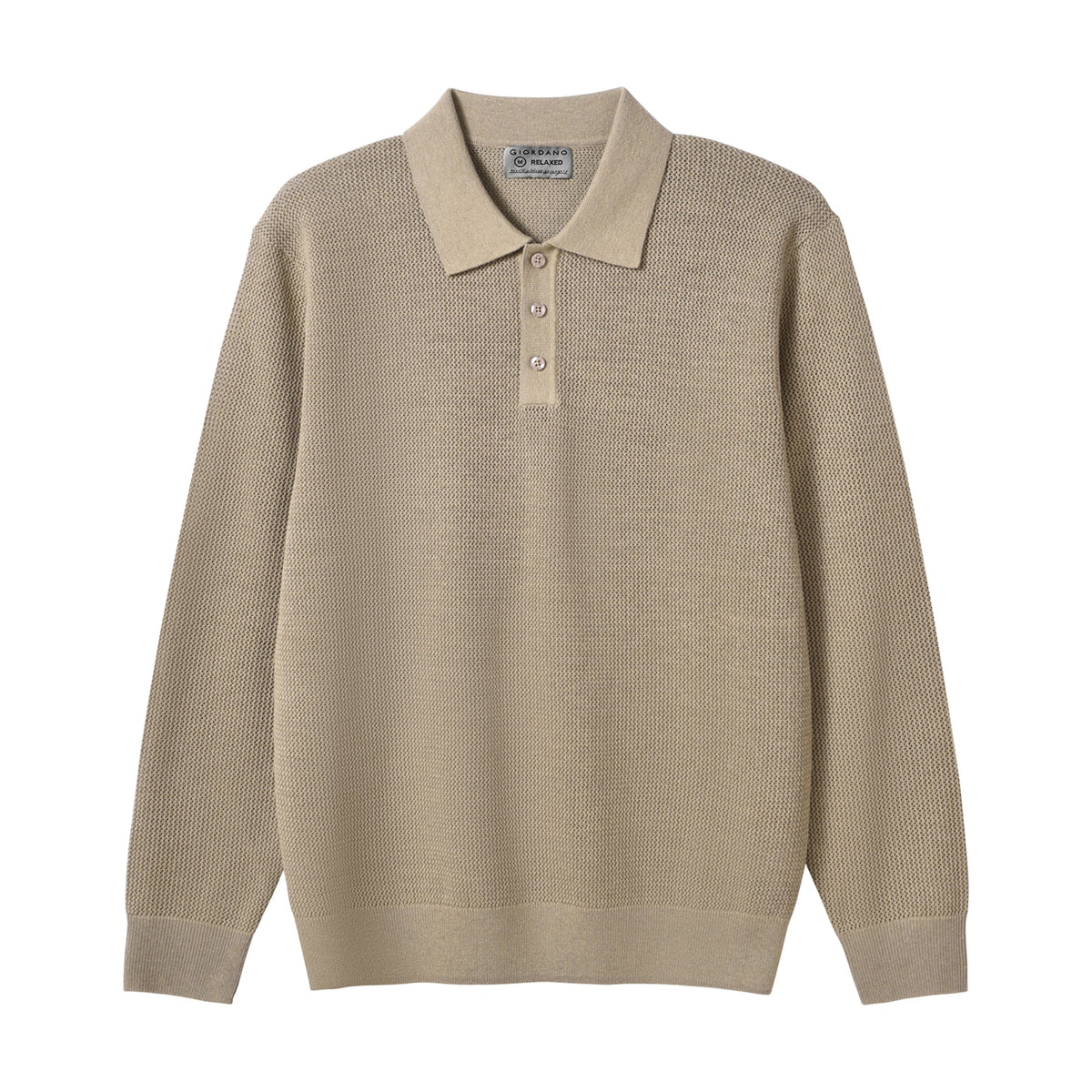 Wool Blend Polo Sweater