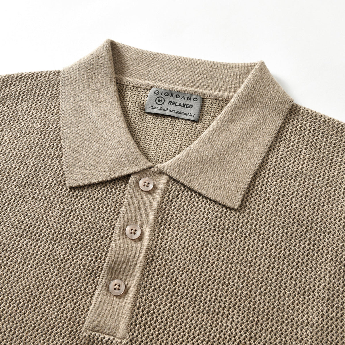 Wool Blend Polo Sweater — view 3