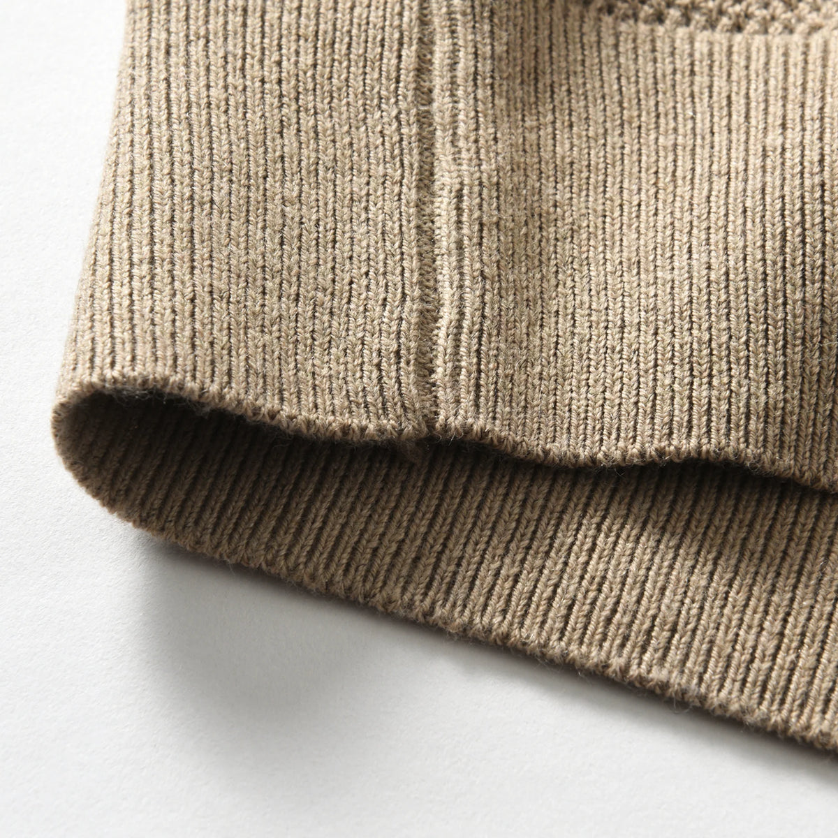 Wool Blend Polo Sweater — view 6