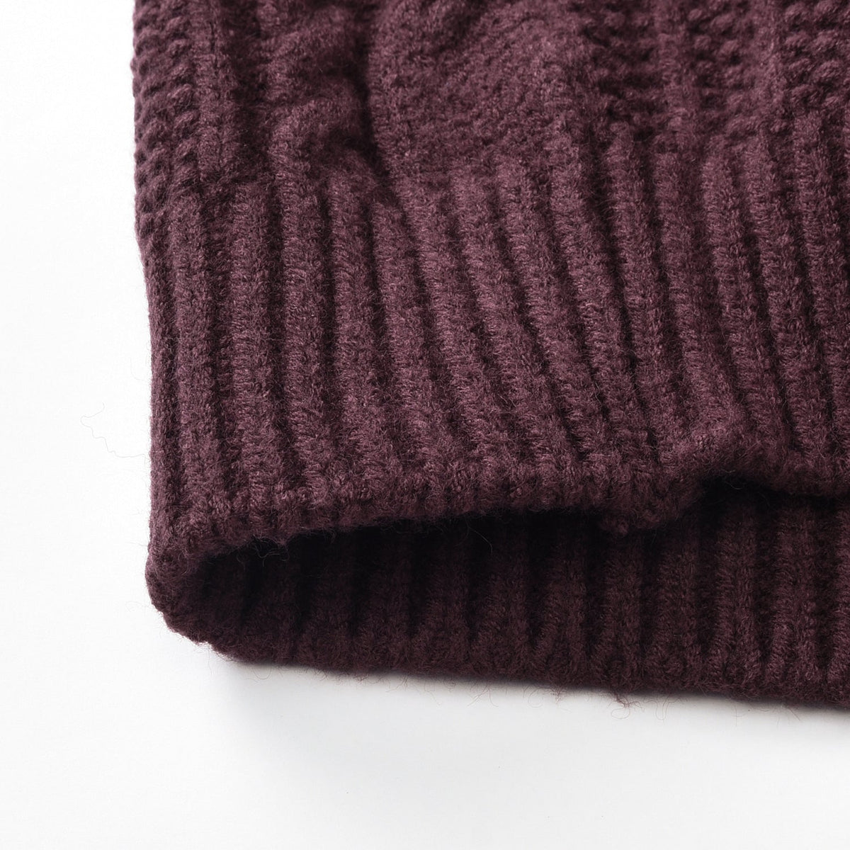 Cable Knit Zip Cardigan — view 8