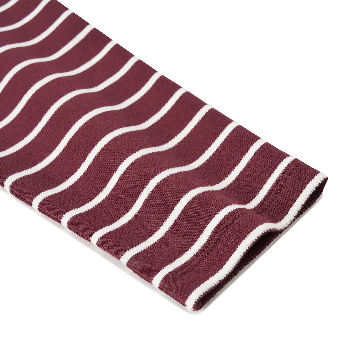 Long Sleeves Striped Cotton Tee — view 4