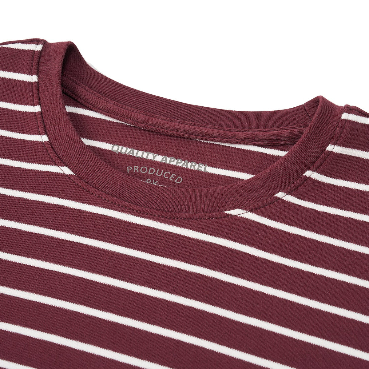 Long Sleeves Striped Cotton Tee — view 3