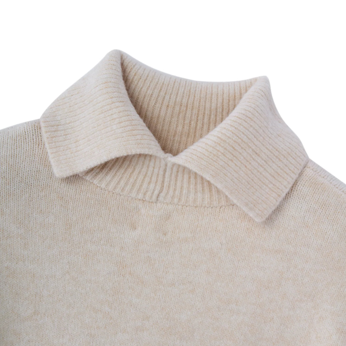 Loose-Fit Acrylic Turtleneck Sweater — view 3