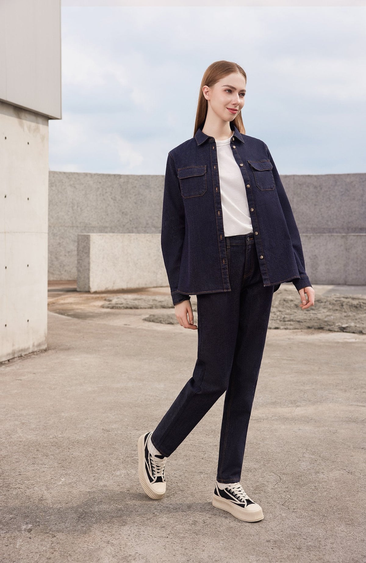 Straight Fit Denim Jeans — view 5