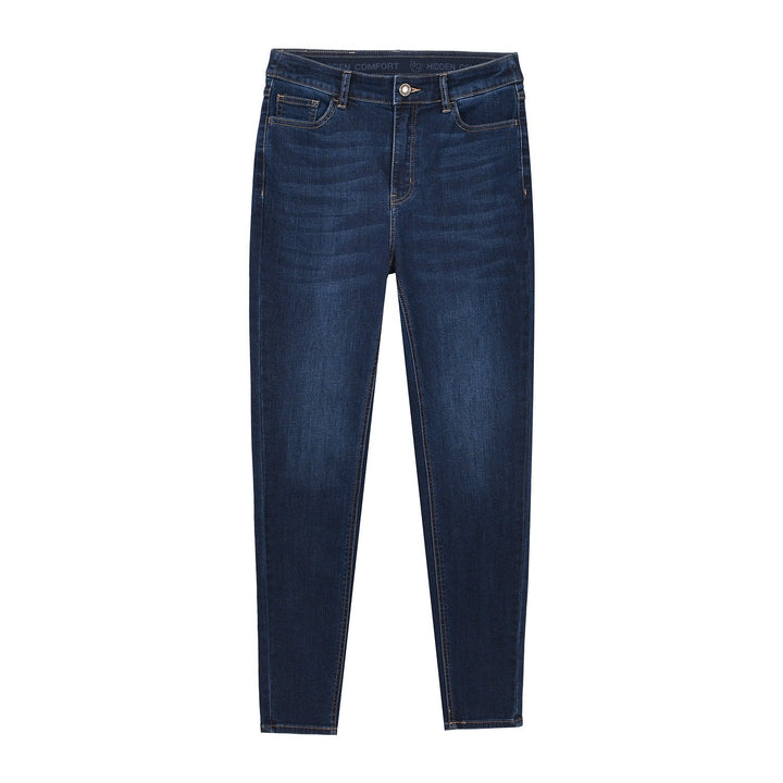 High Waist Body Fit Tapered Jeans