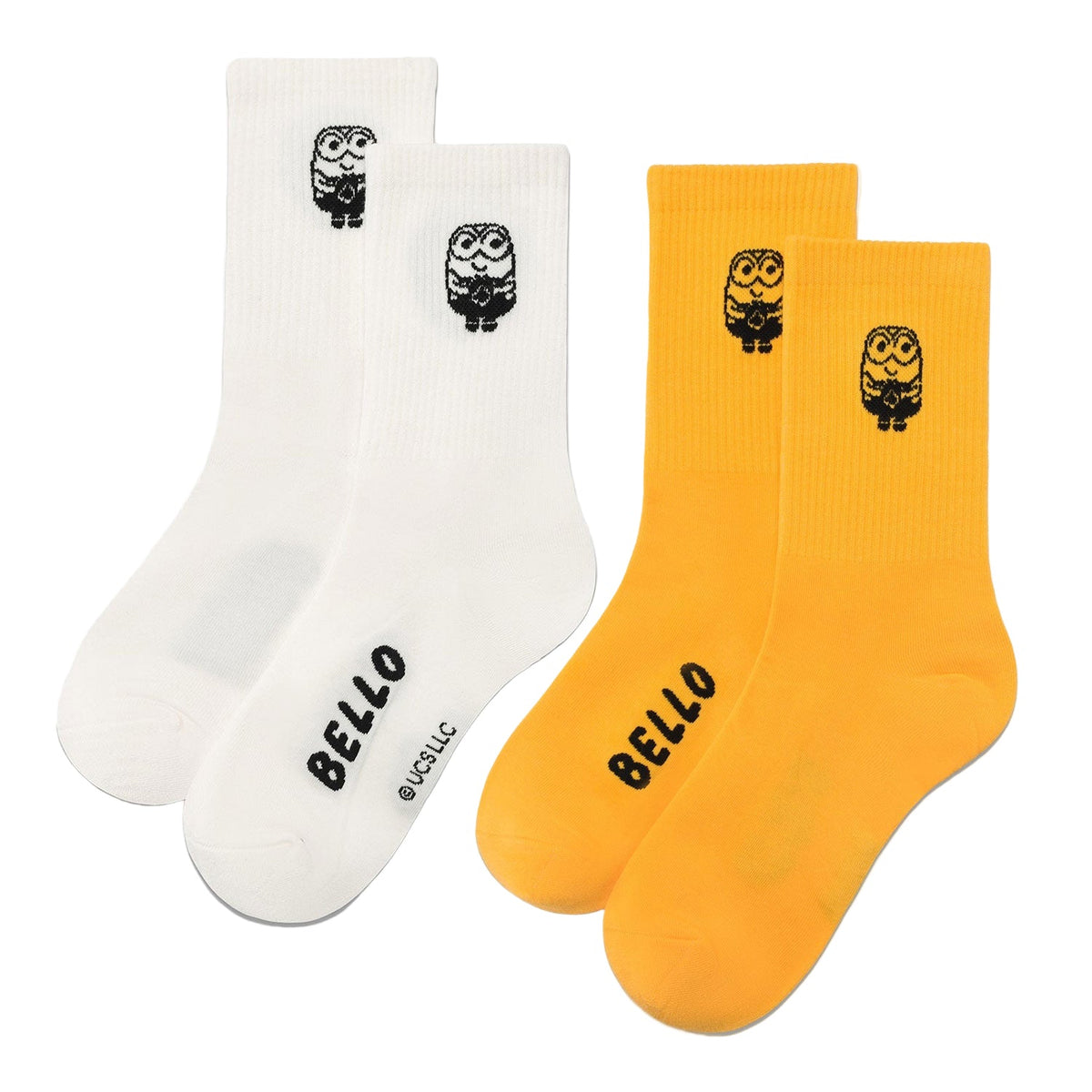 2-Pair Minions Long Socks
