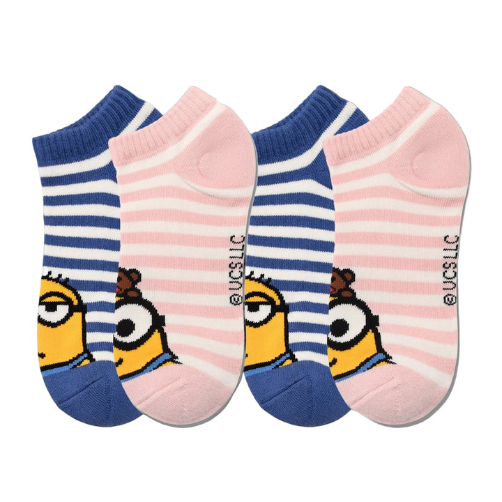2-Pair Minions Ankle Socks