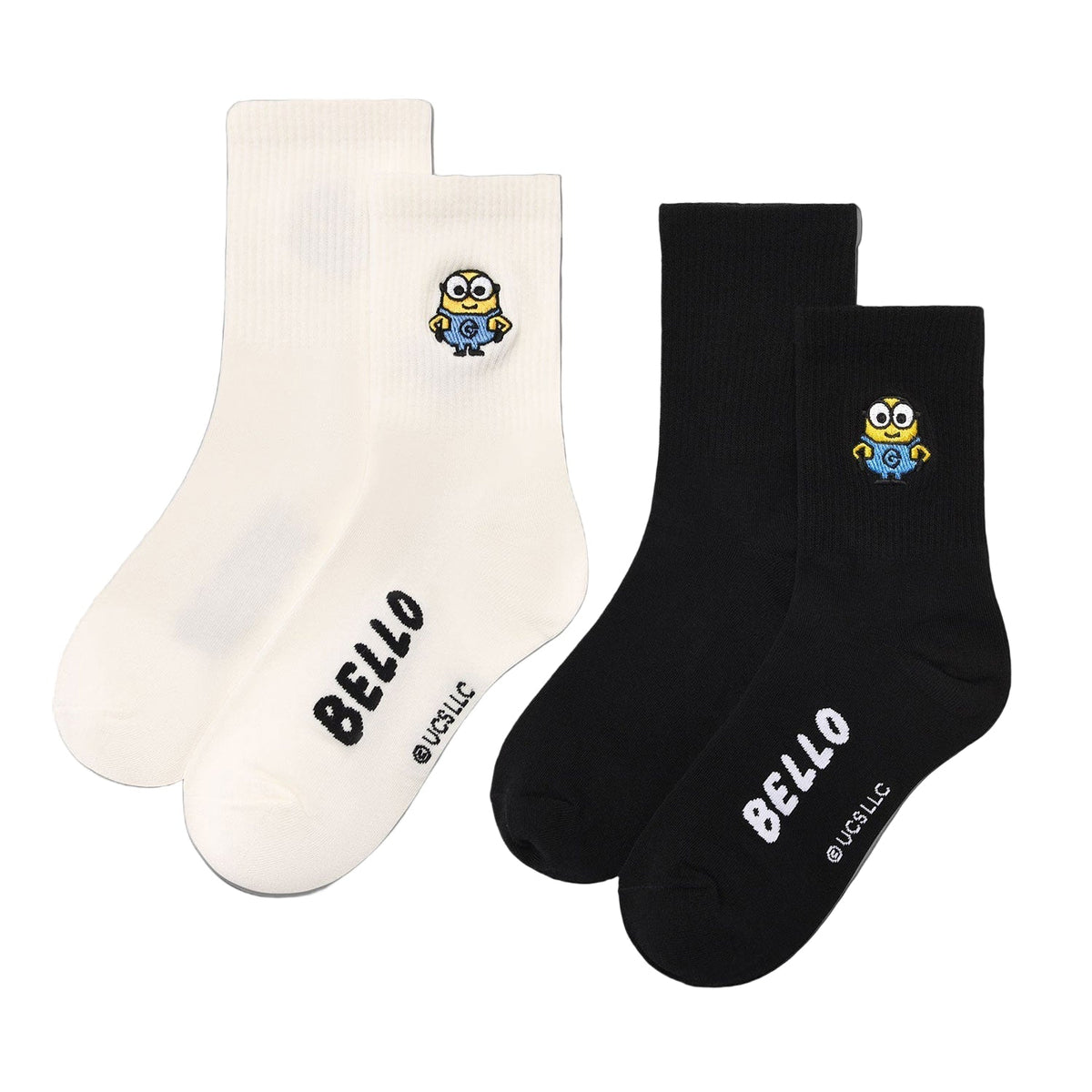 2-Pair Minions Long Socks