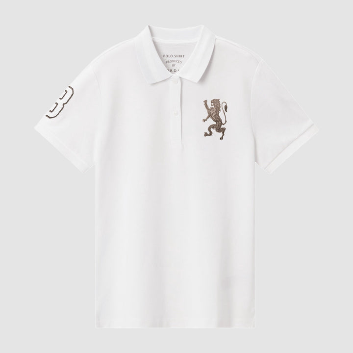 Embroidered 3D Lion Slim Fit Polo