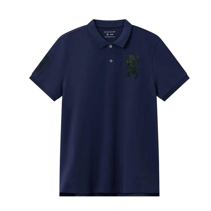 Embroidered 3D Lion Slim Fit