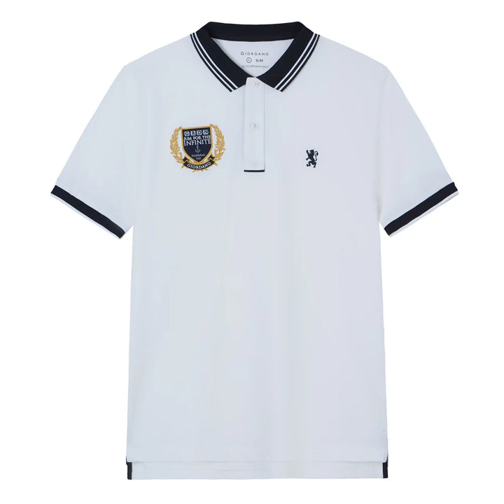 Men's Crest Embroidered Polo | Slim Fit