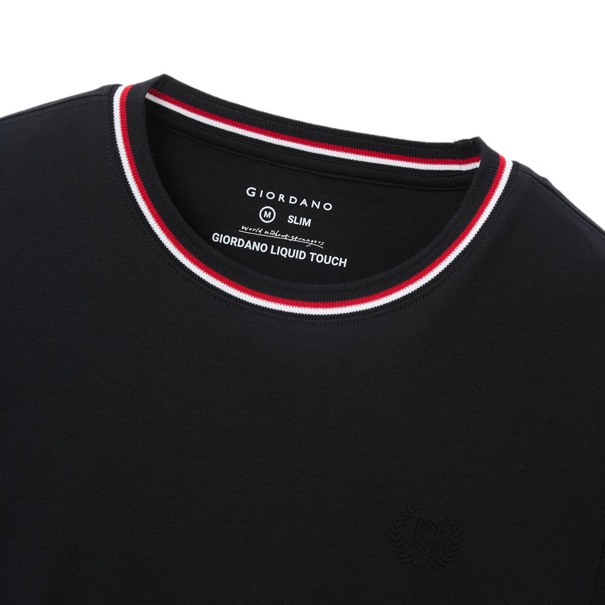 Liquid Touch Collar Stripe Slim Fit Tee — view 3