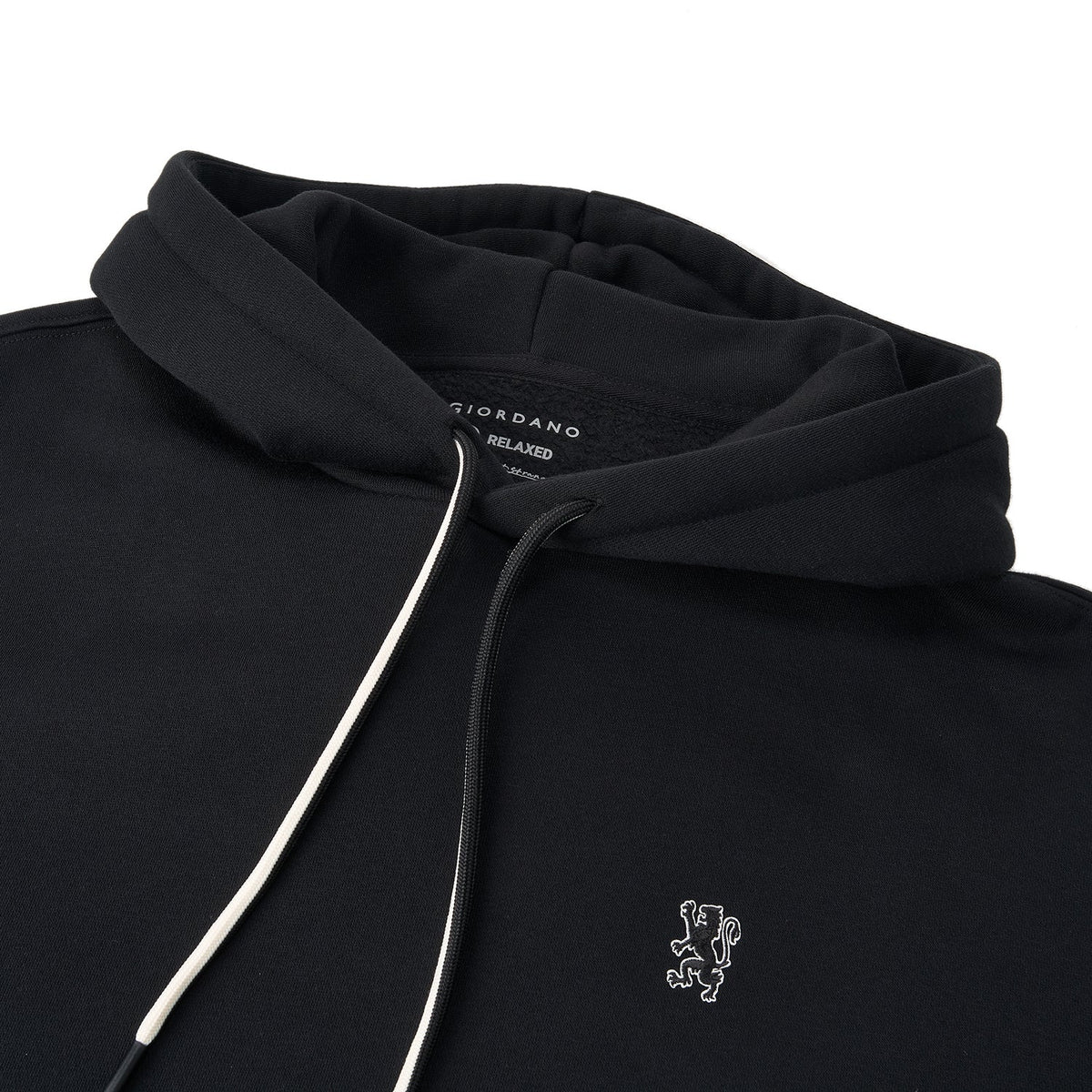 Lion Embroidered Fleece Hoodie — view 3