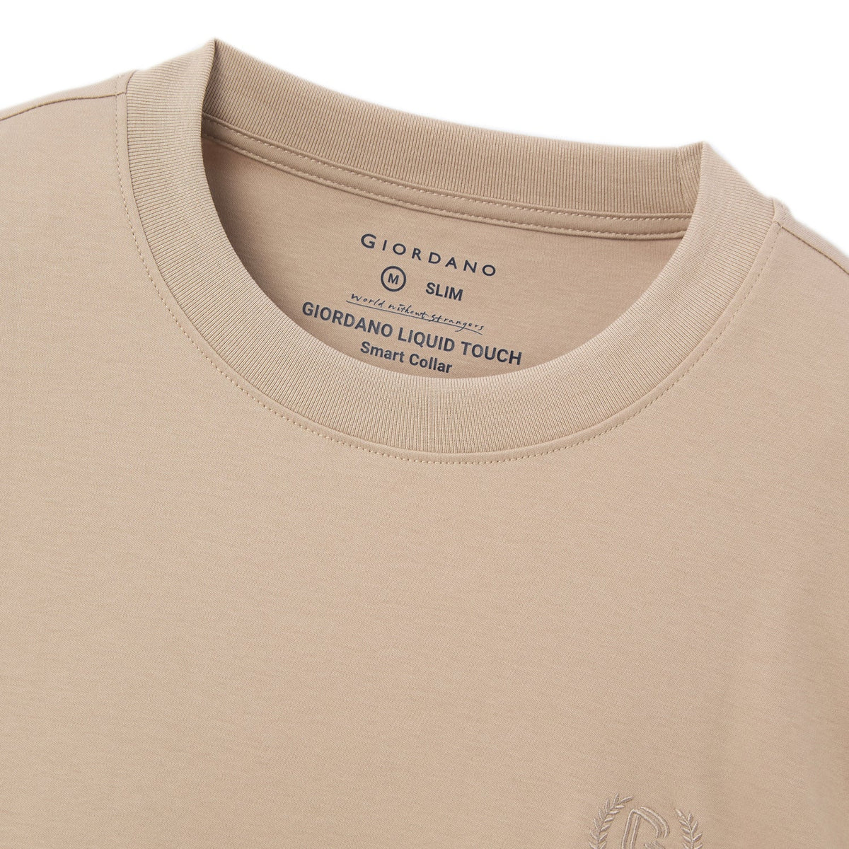 Liquid Touch Embroidered Slim Fit Tee — view 3