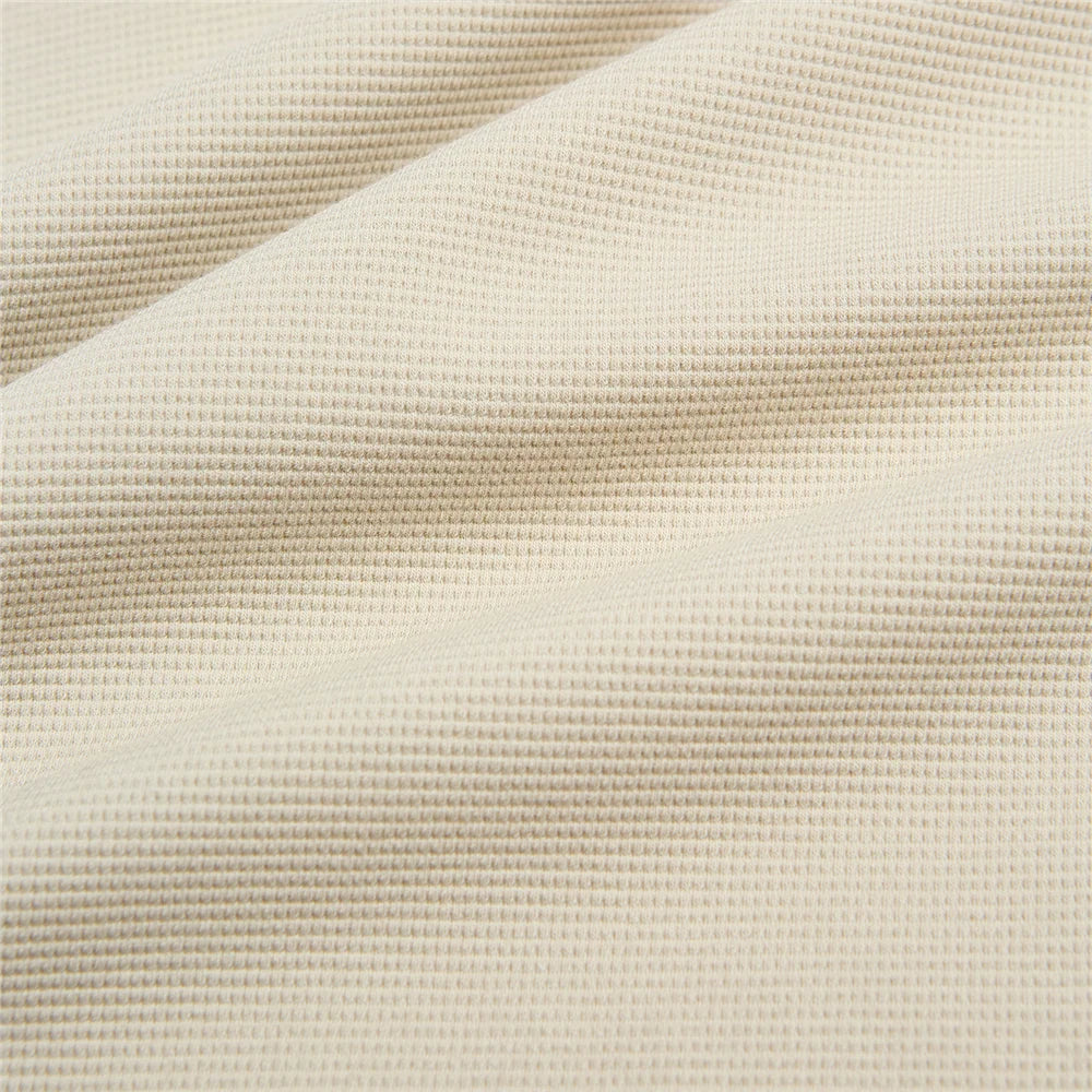 Waffle Knit Crew Neck Tee — view 5