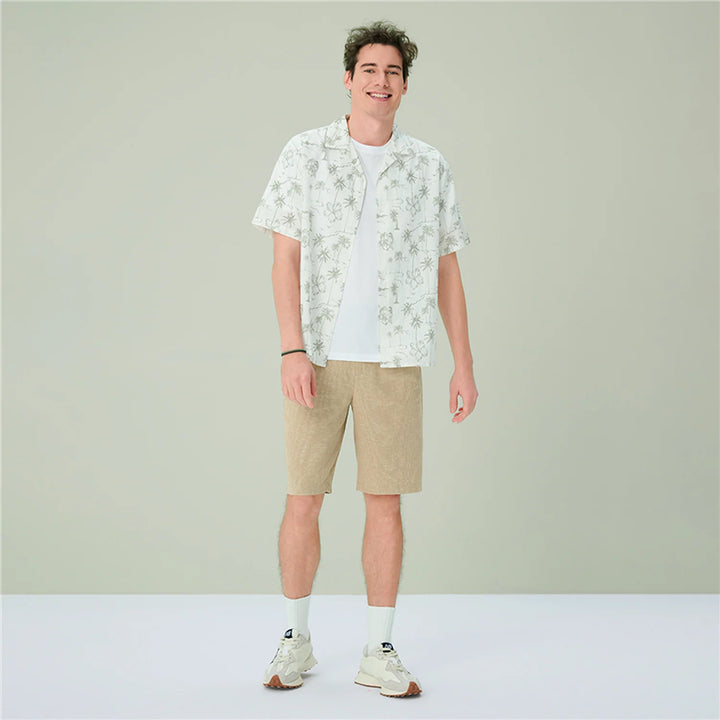 Linen Cotton Pattern Shirt