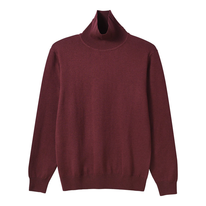 Wool Blend Turtleneck Sweater