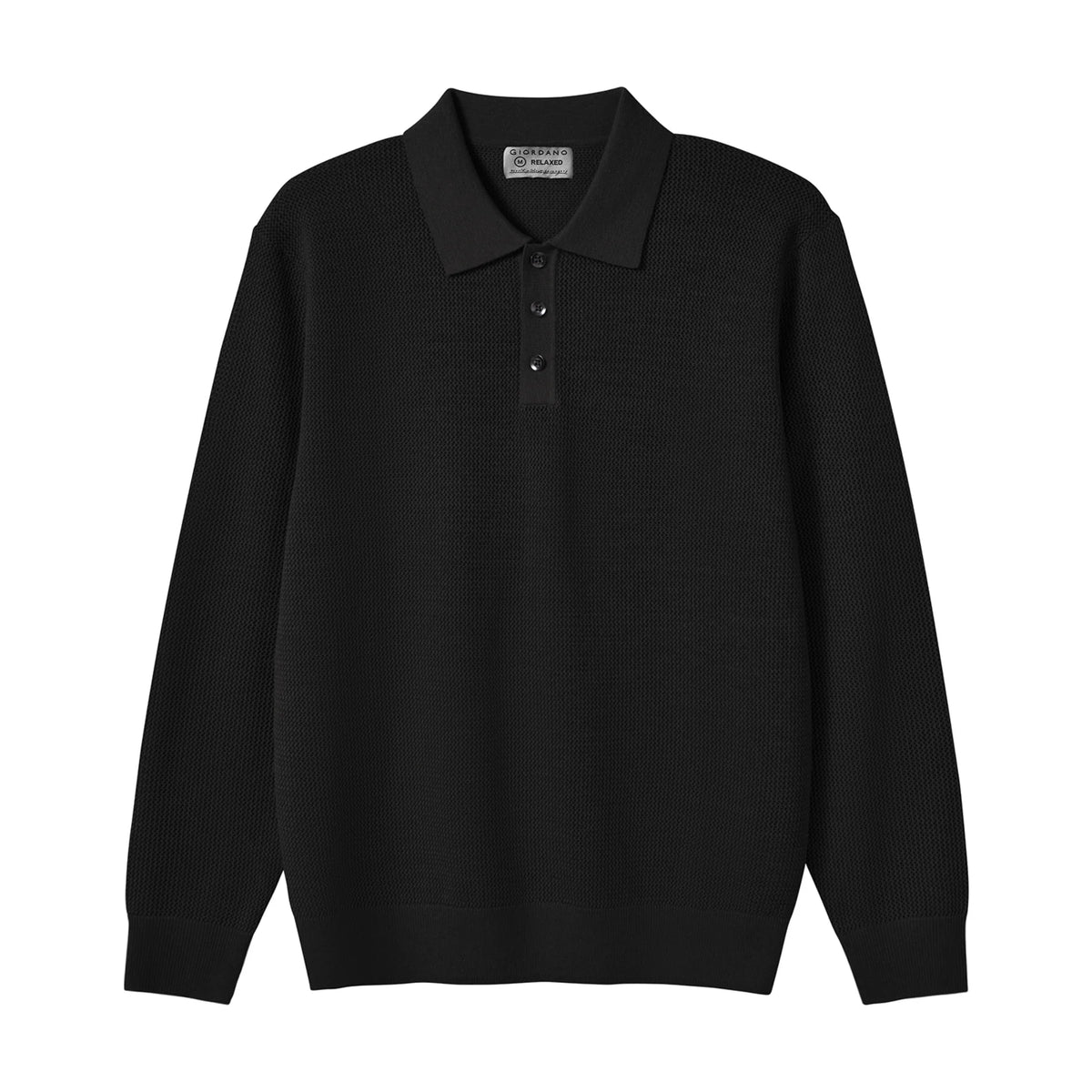 Wool Blend Polo Sweater — view 8