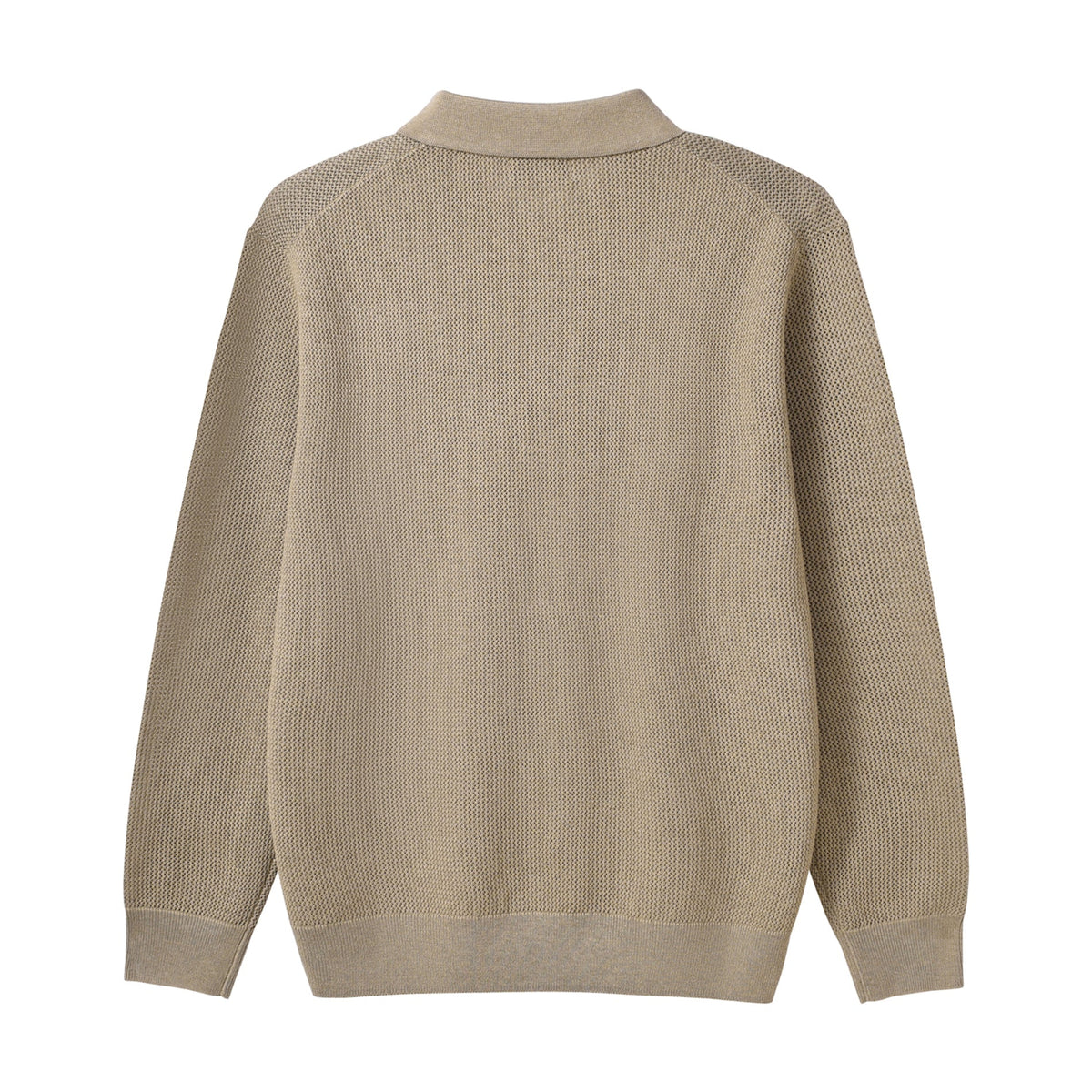 Wool Blend Polo Sweater — view 2