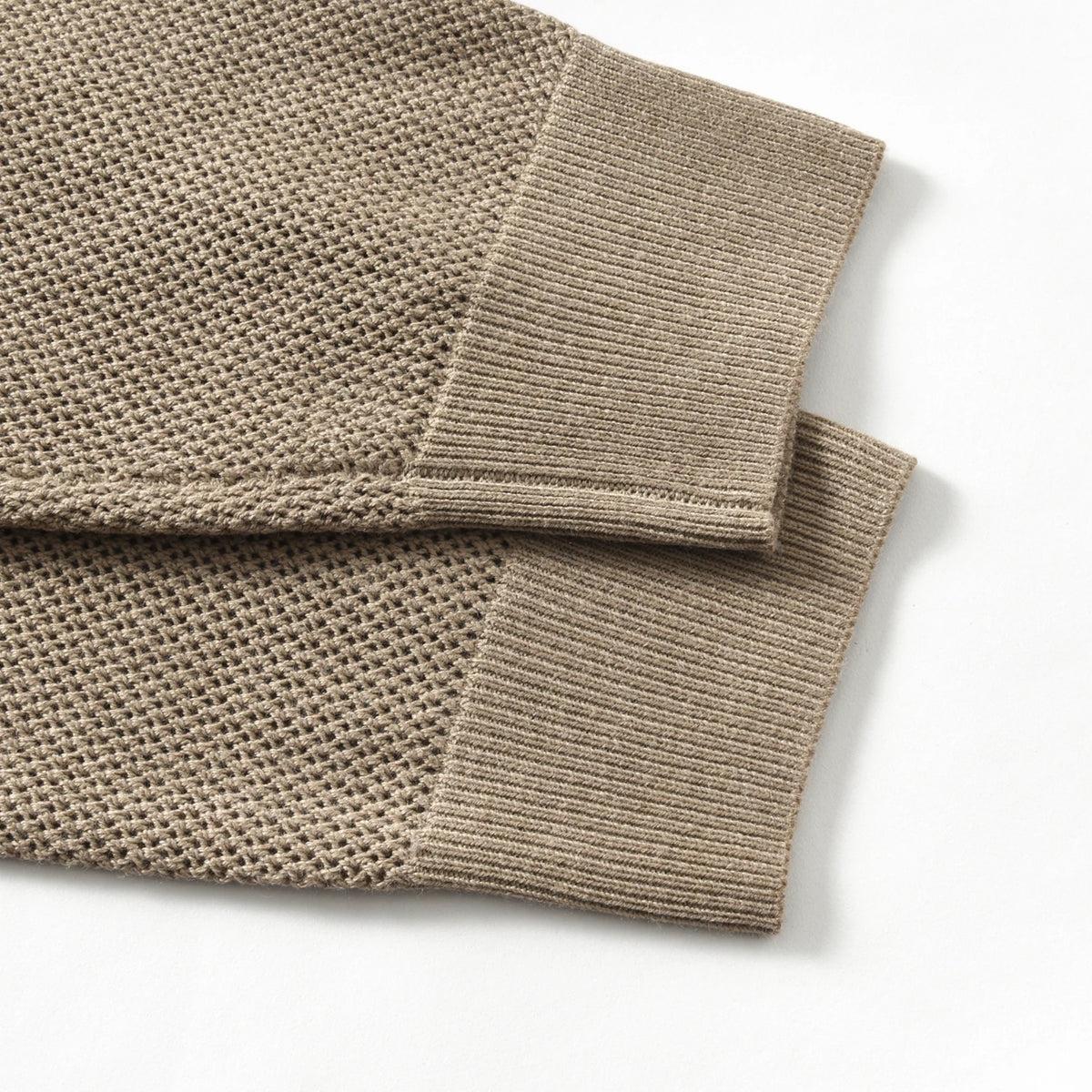 Wool Blend Polo Sweater — view 7
