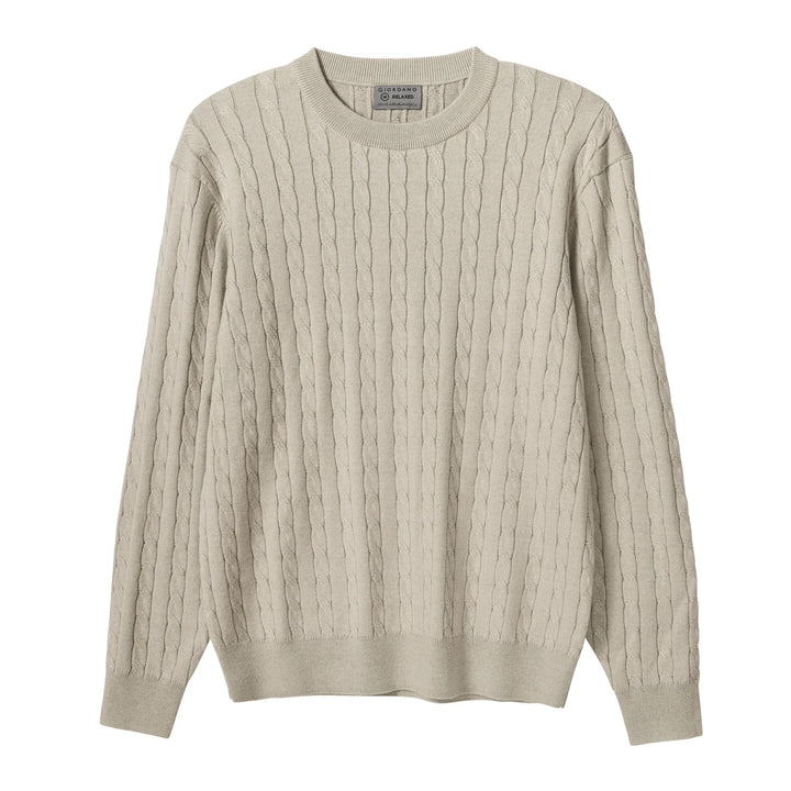 Wool Blend Cable Sweater