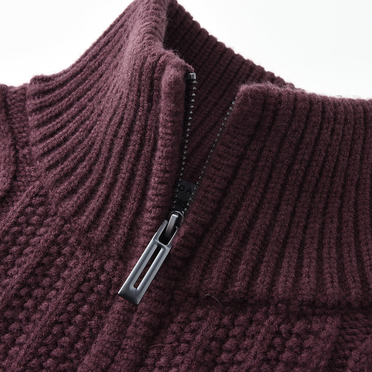Cable Knit Zip Cardigan — view 5
