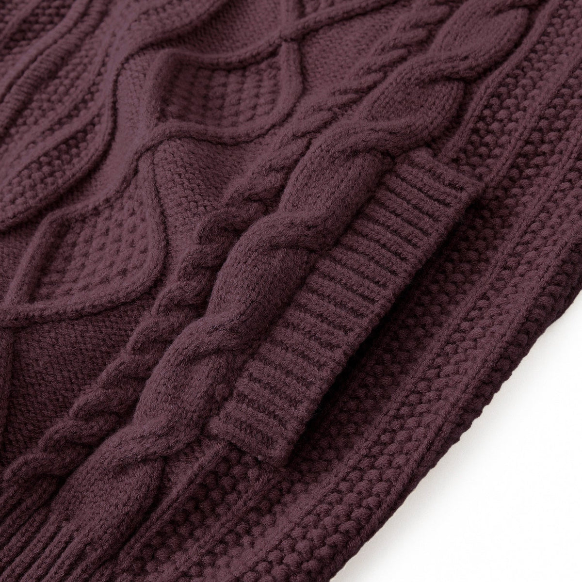 Cable Knit Zip Cardigan — view 4