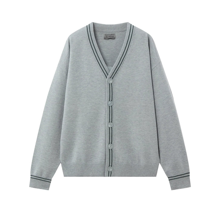 Tipped Knit Cardigan