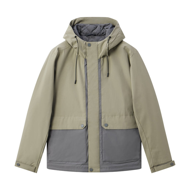 Two Tone Hooded Down Jacket