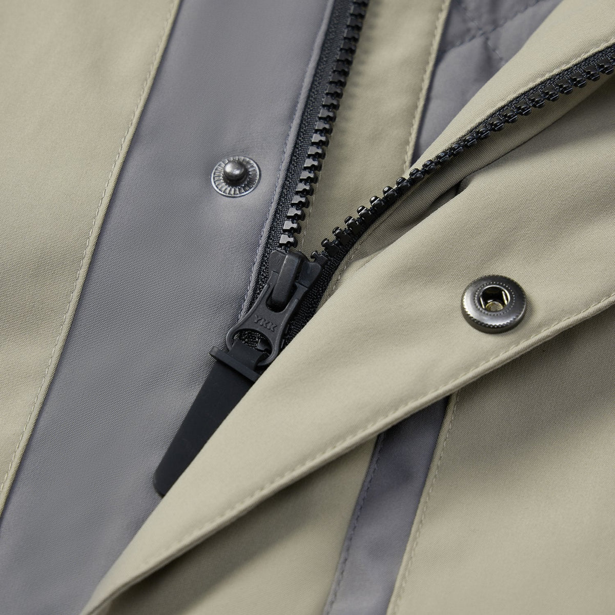 Two Tone Hooded Down Jacket — view 3