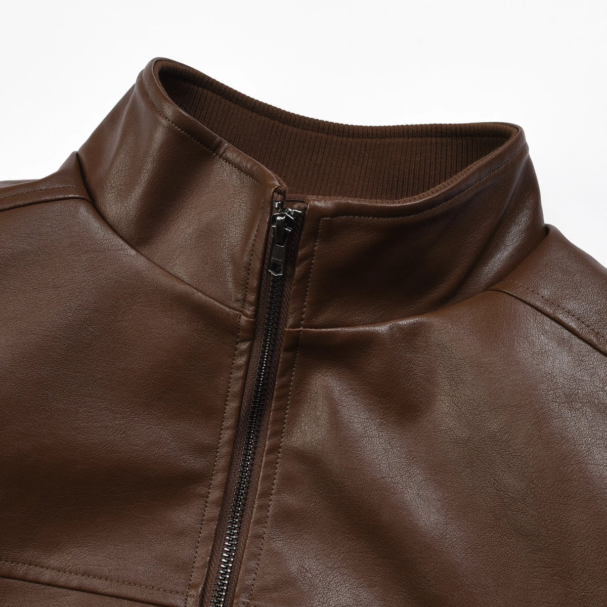 Faux Leather Jacket — view 3