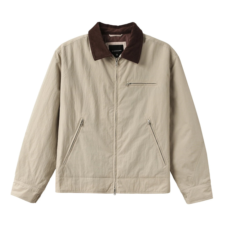 Corduroy Collar Work Jacket