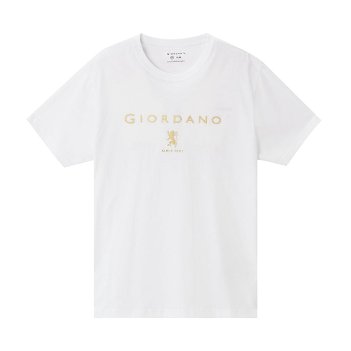 Giordano Embroidered Slim Fit Tee