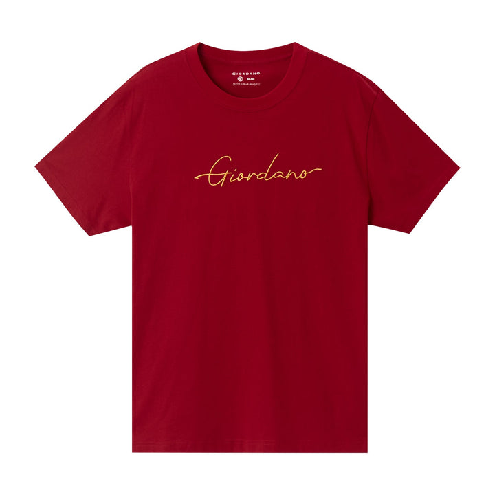 Signature Embroidered Slim Fit Tee