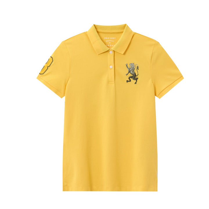 Embroidered 3D Lion Slim Fit Polo