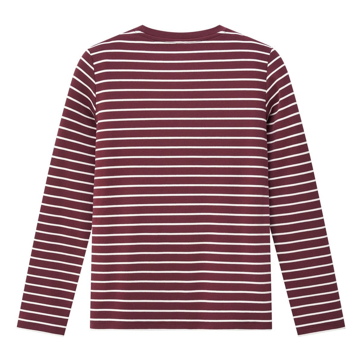 Long Sleeves Striped Cotton Tee — view 2