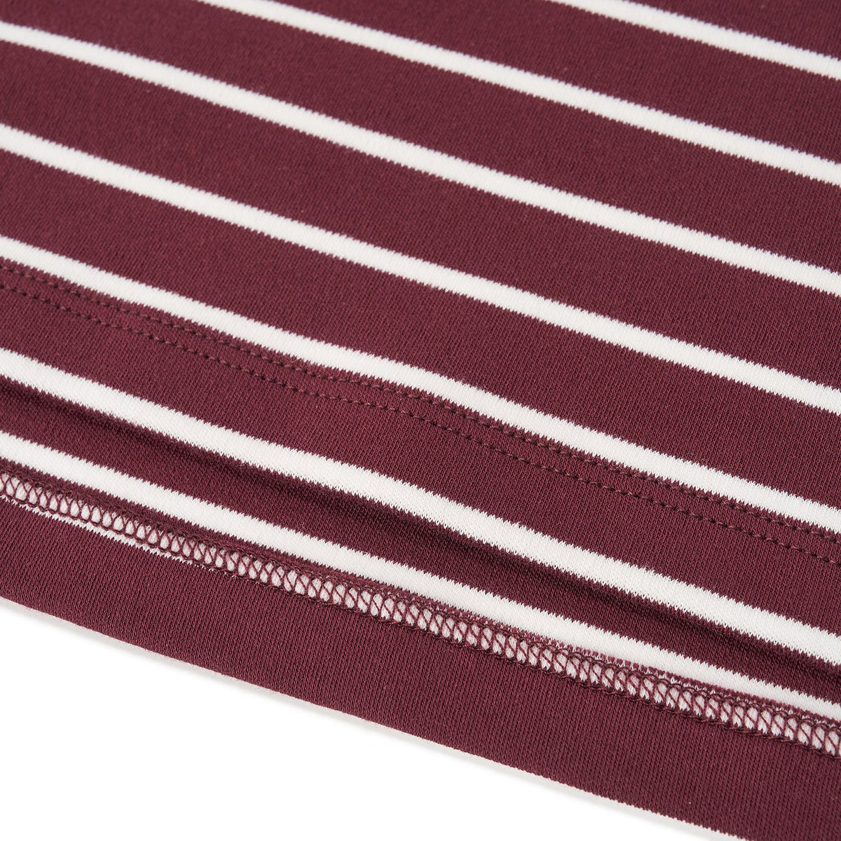 Long Sleeves Striped Cotton Tee — view 5