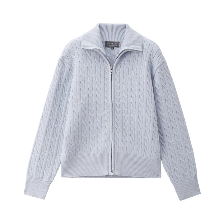 The Cozy Korean Zipped Cardigan