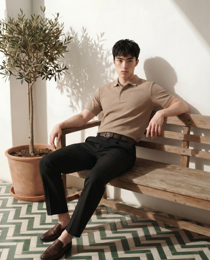 Waffle Polo Slim Fit