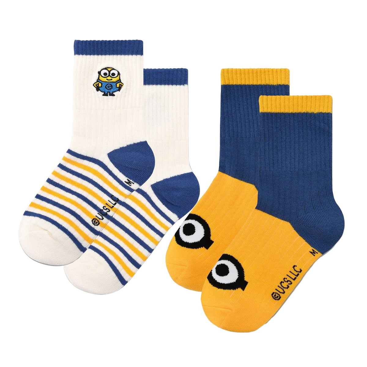 2-Pair Minions Long Socks